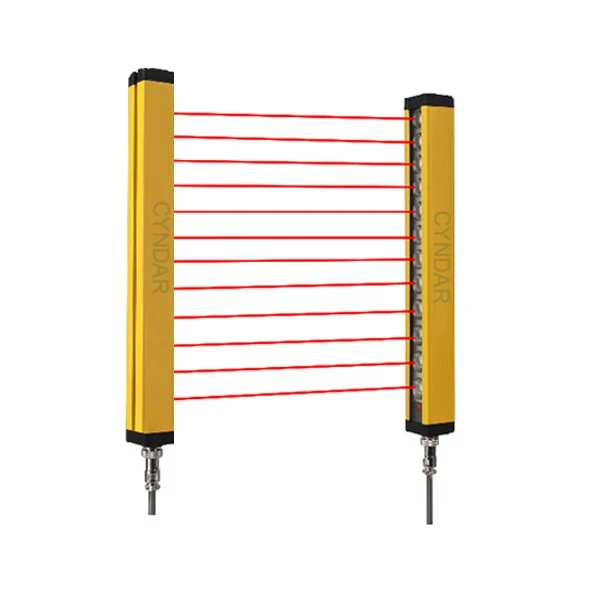 Horizontale Sicherheitslichtbarriere für Fingerschutz